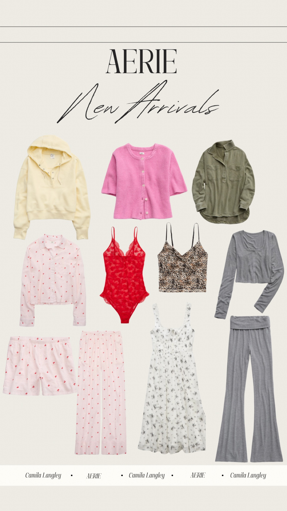 Aerie Let's Bounce Foldover PJ Pant curated on LTK