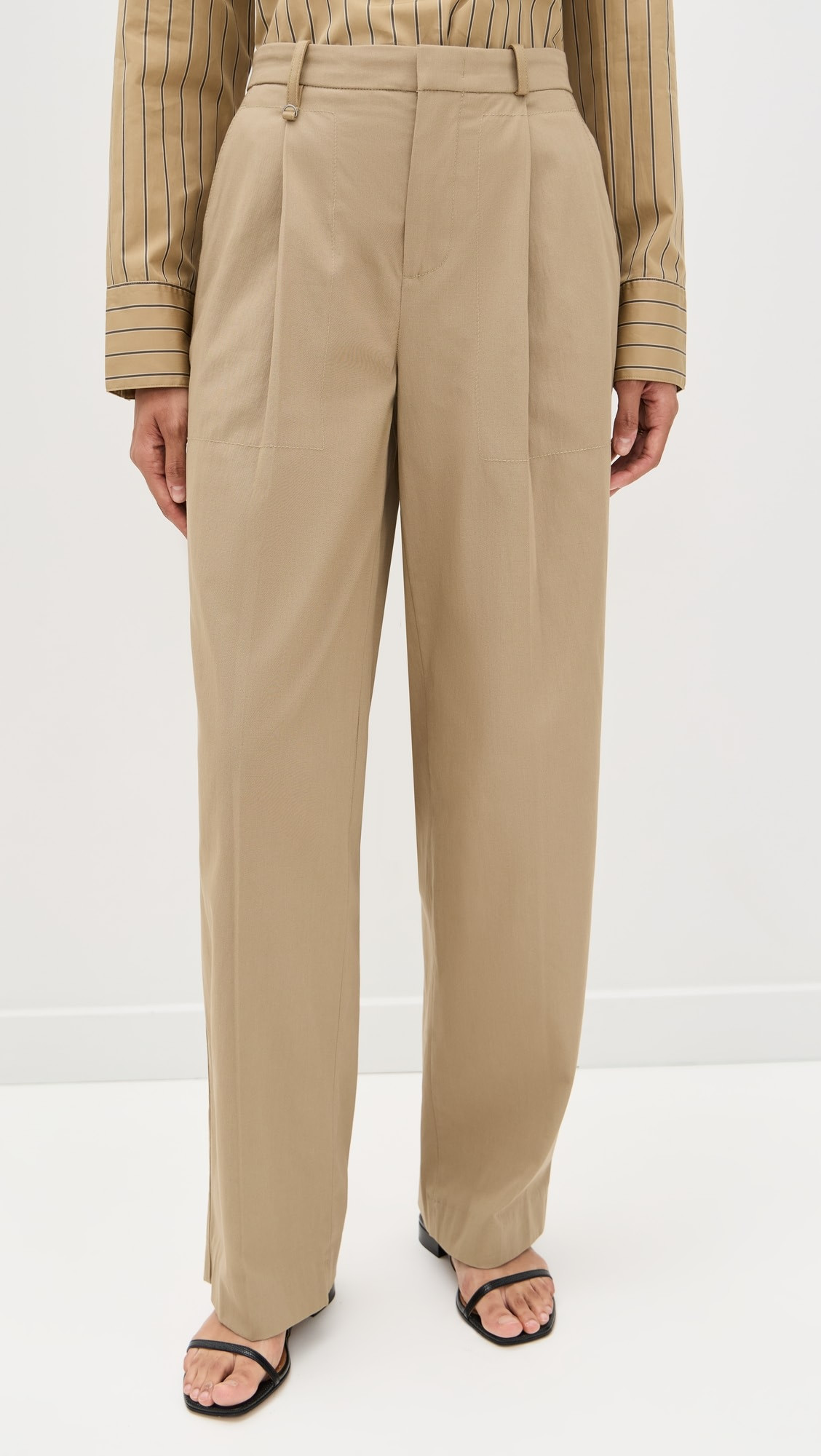 Vince Mid Waist Pleat Front Trousers | Shopbop | Shopbop