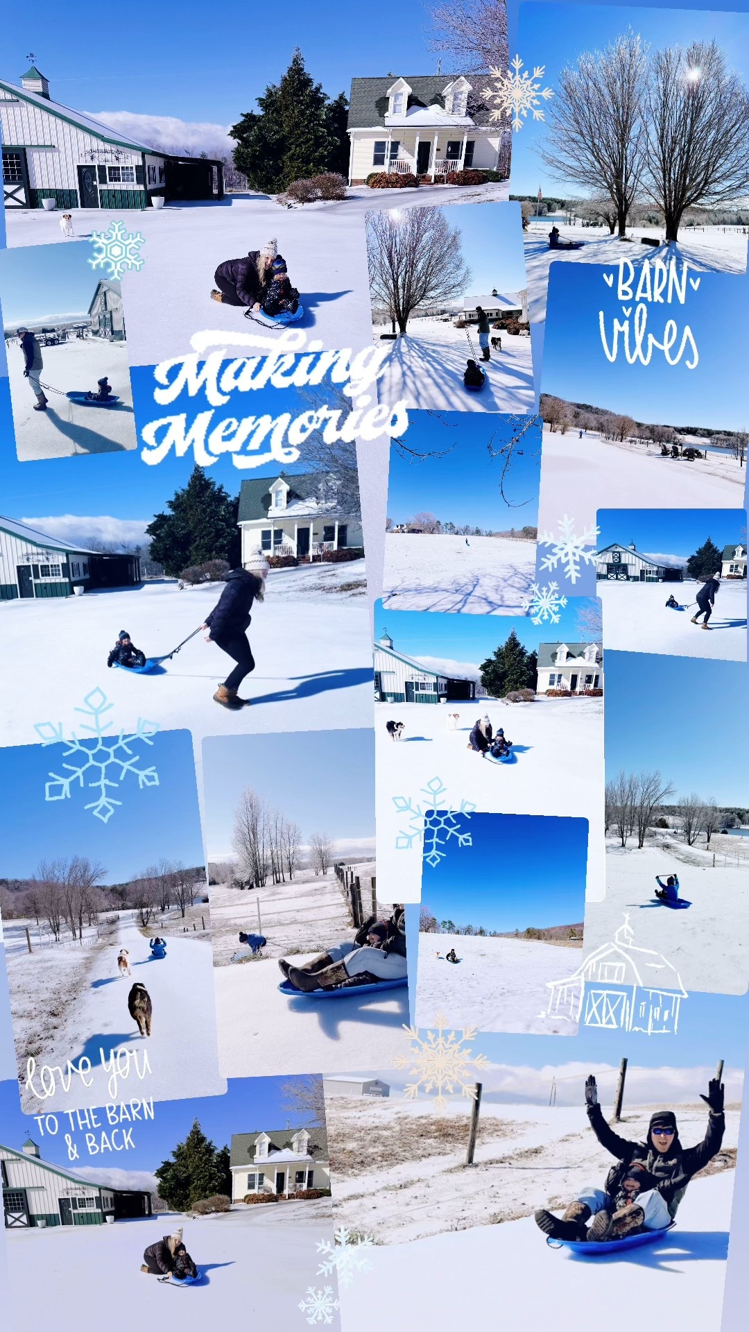 Making memories 🛷❄️🌨️