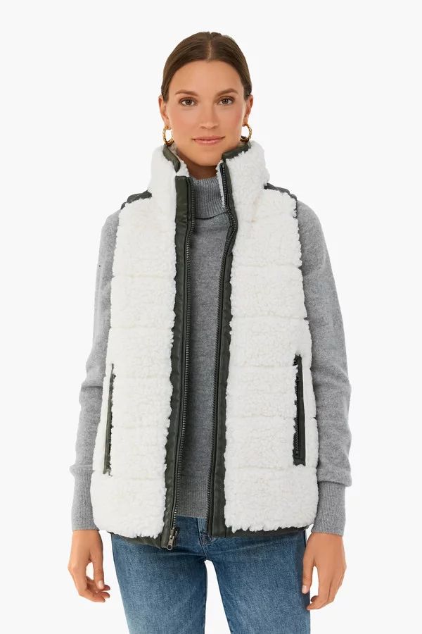 Leather and Shearling Reversible Beckham Vest | Tuckernuck (US)