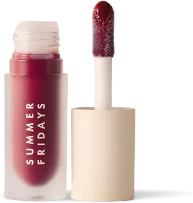 Summer Fridays Dream Lip Oil - Hydrating Tinted Lip Gloss Oil - Non-Sticky Formula with Skincare Benefits for Long-Lasting Softness + Shine - Effortless Beauty Gifts - Midnight Berry (0.15 Oz) | Amazon (US)