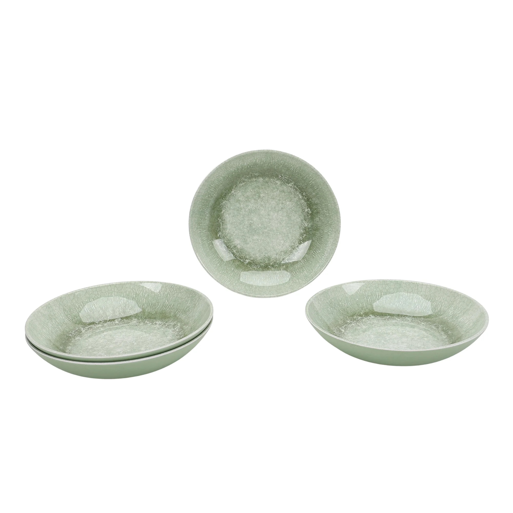 BHG Reactive Glaze 4-Piece Dinner Bowl Set, Green | Walmart (US)