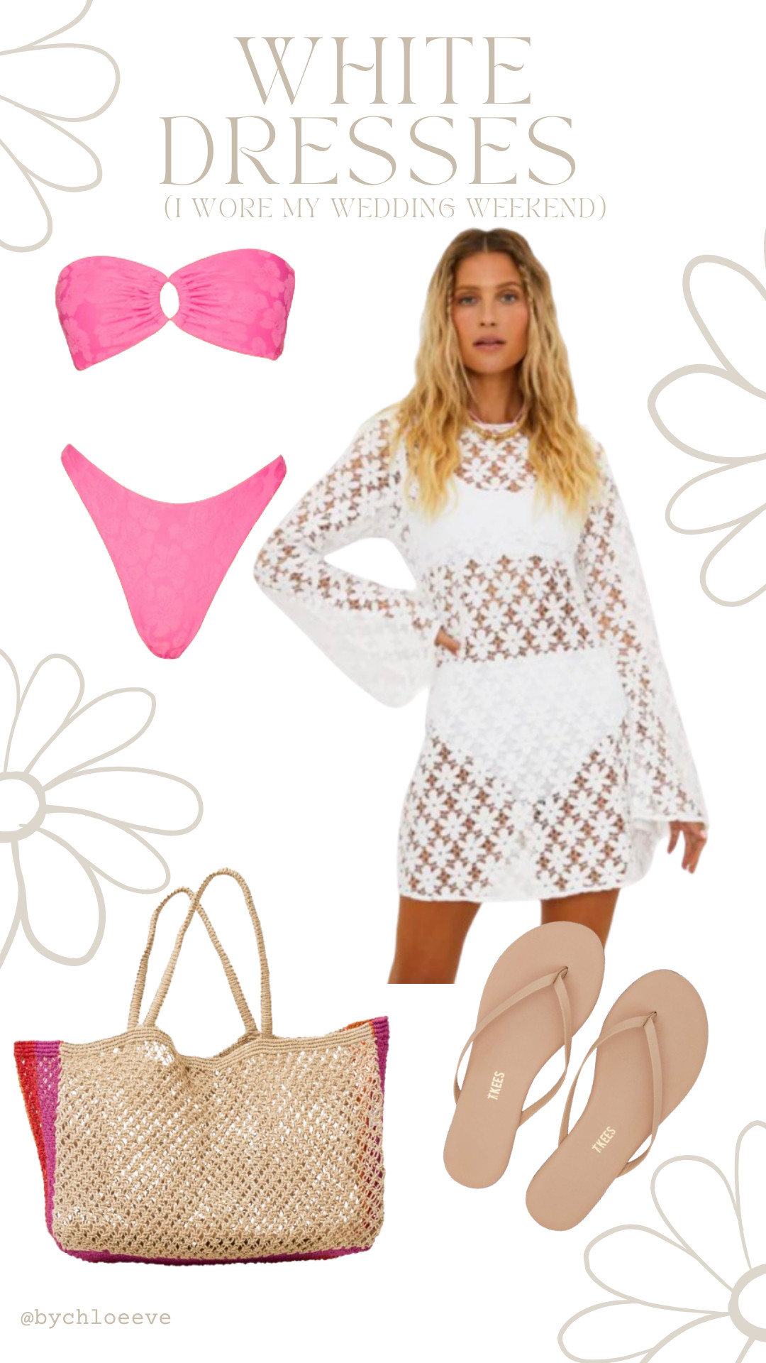 White dresses I wore my wedding weekend (in Florida). 

Cover Up - Beach Riot
Bikini - L*Space
Tote Bag - L*Space
Sandals - TKEES



White Dresses / White Wedding Dresses / Wedding Dresses / Bridal Dresses / Bridal Outfits / Wedding Outfit / Summer Dresses / Vacation Outfit / Vacation Dresses / Swim Cover Up / Swim Dress / Vacation / Bikini / Rattan Tote / Beach Dress / Beach Cover Up 

 

#LTKSwim #LTKSeasonal #LTKWedding