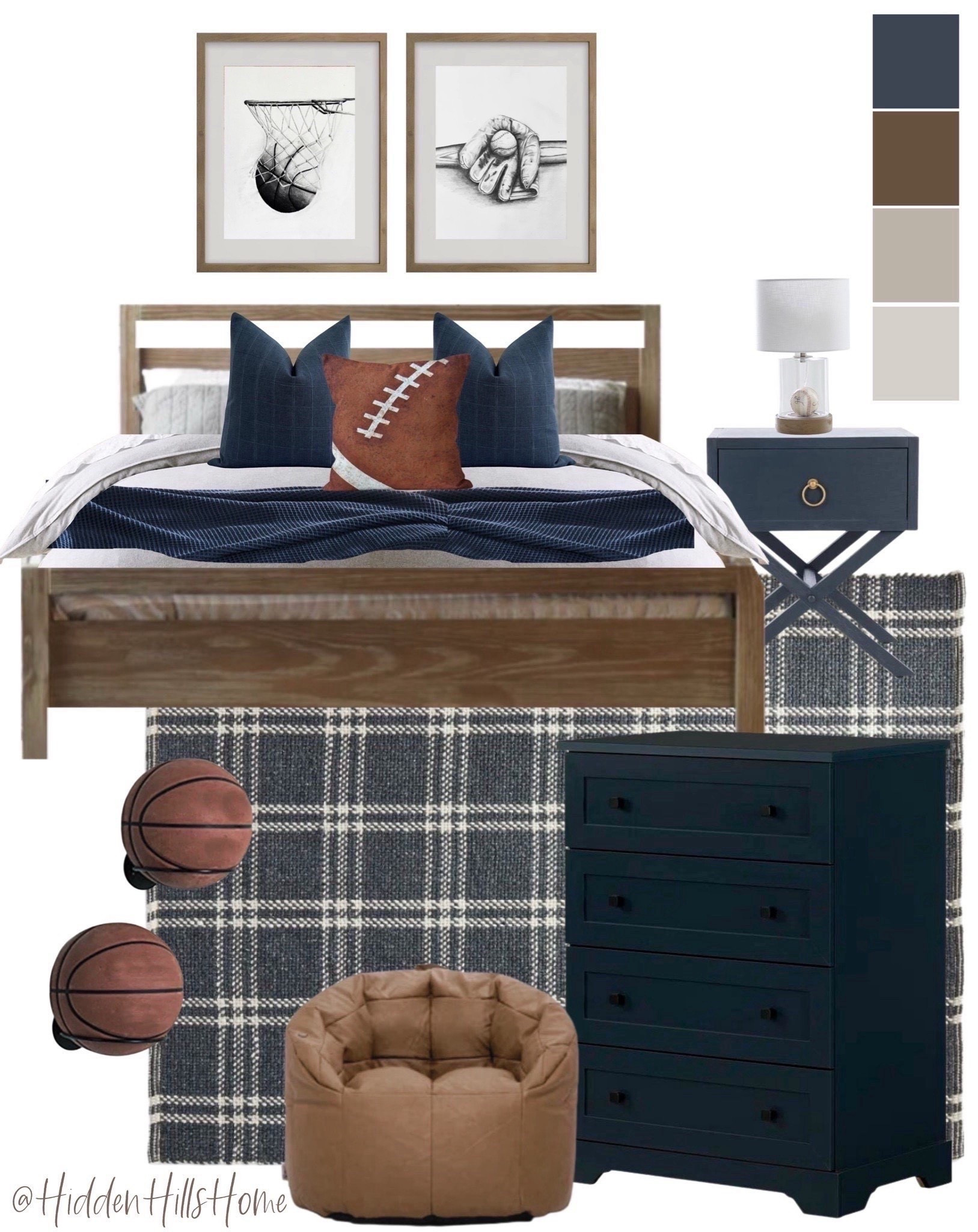 Boys basketball bedroom mood board, boys room design, modern classic boys bedroom, navy boys room design #boy

#LTKHome #LTKSaleAlert #LTKKids