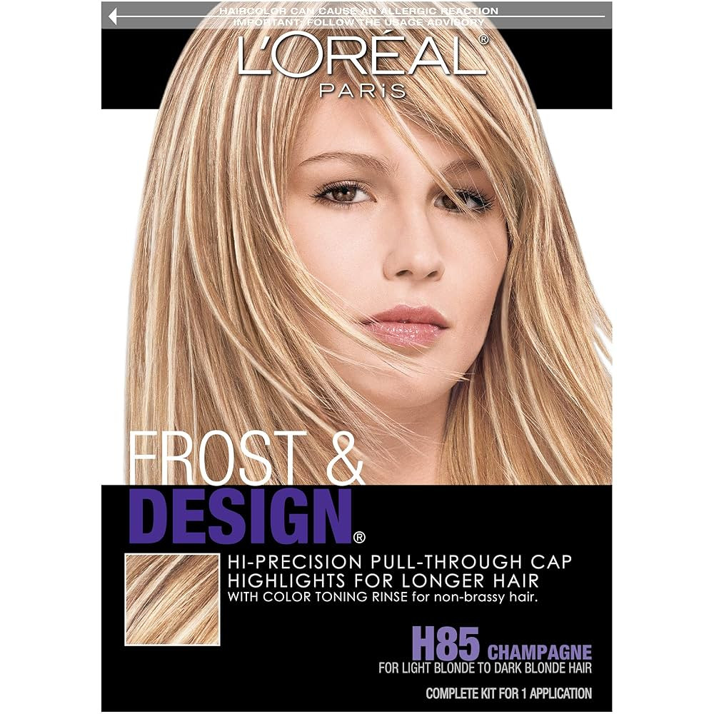 L'Oreal Paris Frost and Design Cap Hair Highlights For Long Hair, H85 Champagne, 1 kit | Amazon (US)