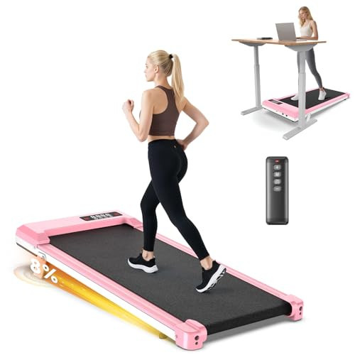 Walking Pad with Incline,Treadmill Pad 2.5 HP Quiet Under Desk Treadmills 8% Incline,330 lb Capacity Portable Walking Pad for Home and Office Walking Low Noise | Amazon (US)