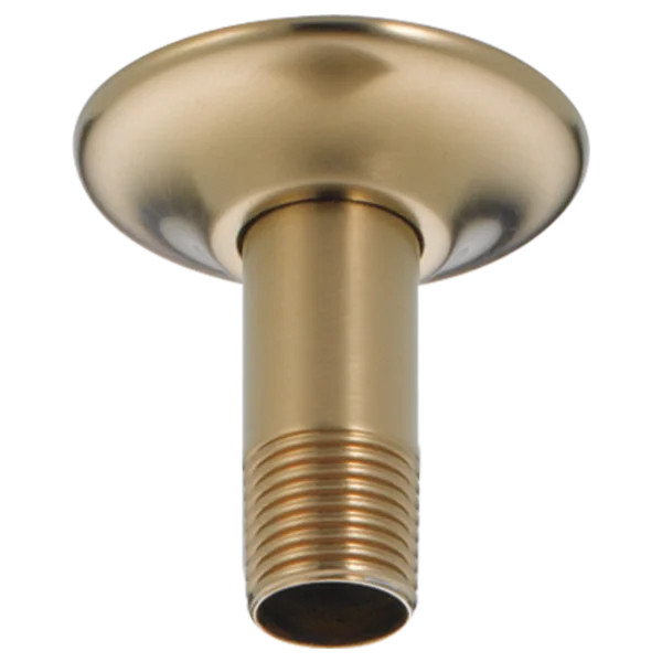 Delta Universal Showering Components Ceiling Mount Shower Arm & Flange in Champagne Bronze | Walmart (US)