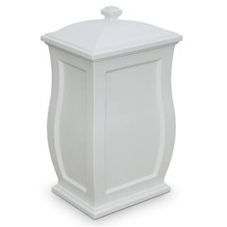 Mayne Mansfield 22 Gal. White Trash Can/Storage Bin-5861-W - The Home Depot | The Home Depot