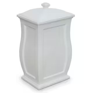 Mayne Mansfield 22 Gal. White Trash Can/Storage Bin-5861-W - The Home Depot | The Home Depot