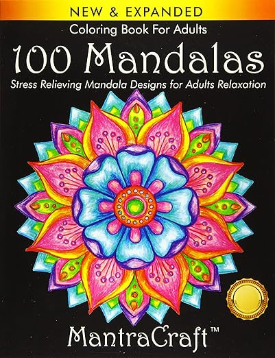 Coloring Book For Adults: 100 Mandalas: Stress Relieving Mandala Designs for Adults Relaxation   ... | Amazon (US)