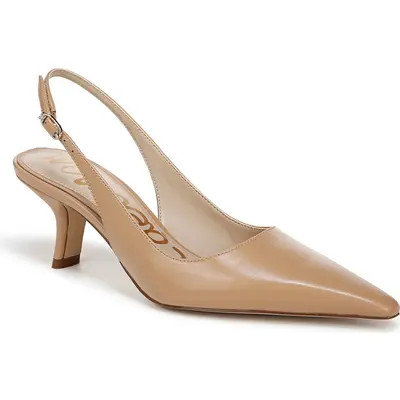 Sam Edelman Bianka Slingback Pump in Bright White at Nordstrom, Size 11 | Nordstrom
