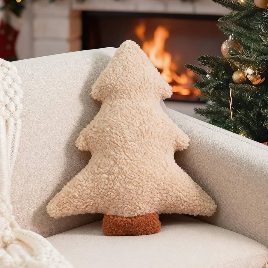 Artmag Christmas Pillows, Decorative Christmas Tree Pillow Stuffed Tree Shaped Plush Pillow for H... | Amazon (US)
