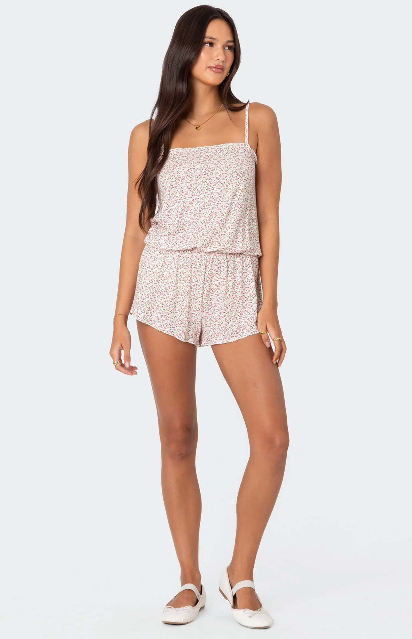 Edikted Women's Tea Party Romper in Pink - Size Medium | PacSun