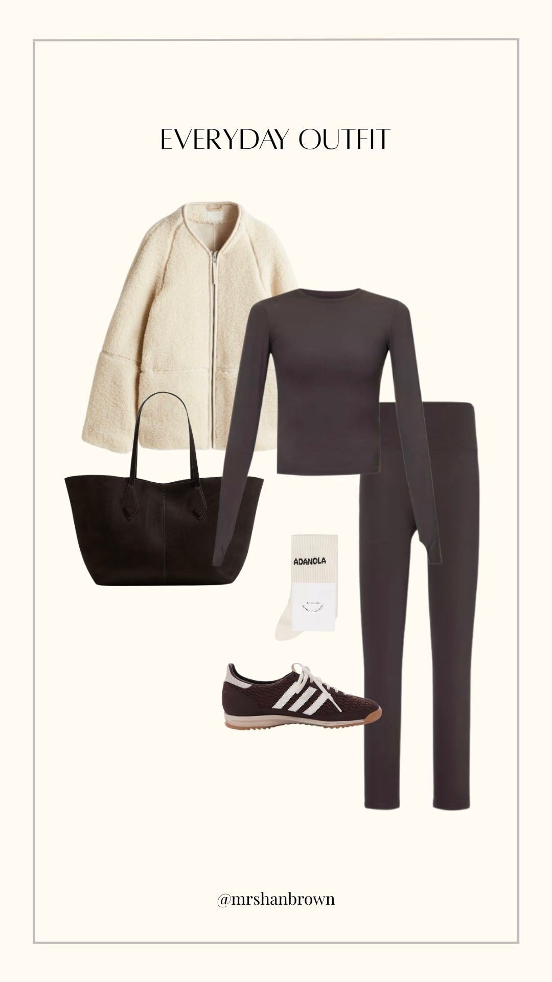 Obsessed with this chocolate brown activewear set!!! 🐻 

I wear size medium in the set

Athleisure, fleece, teddy jacket, suede bag, adidas trainers, comfy outfit

#LTKfitness #LTKuk #LTKautumn