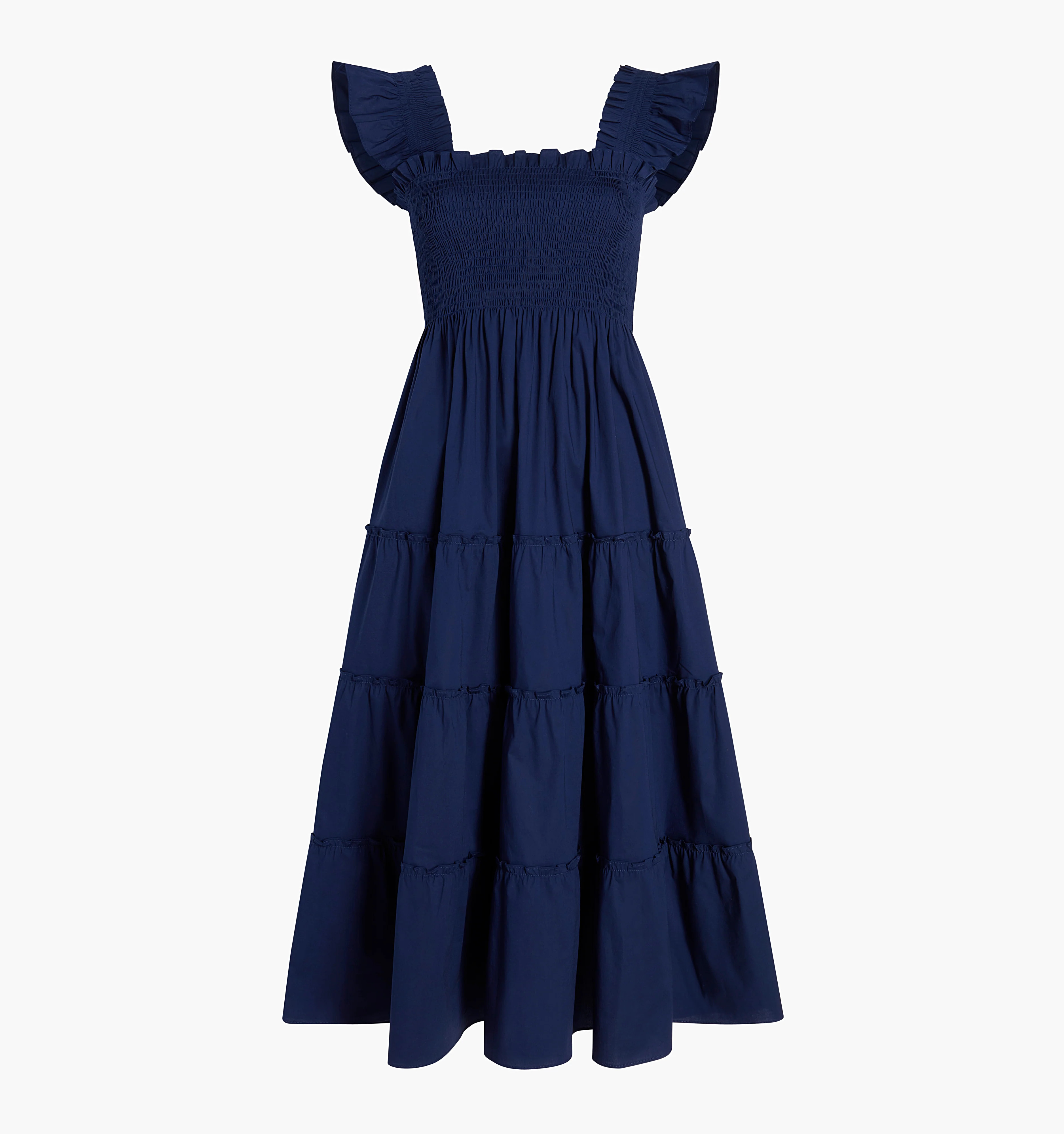 The Ellie Nap Dress | Navy Poplin / XXXXL | Cotton | Hill House Home | Hill House Home US