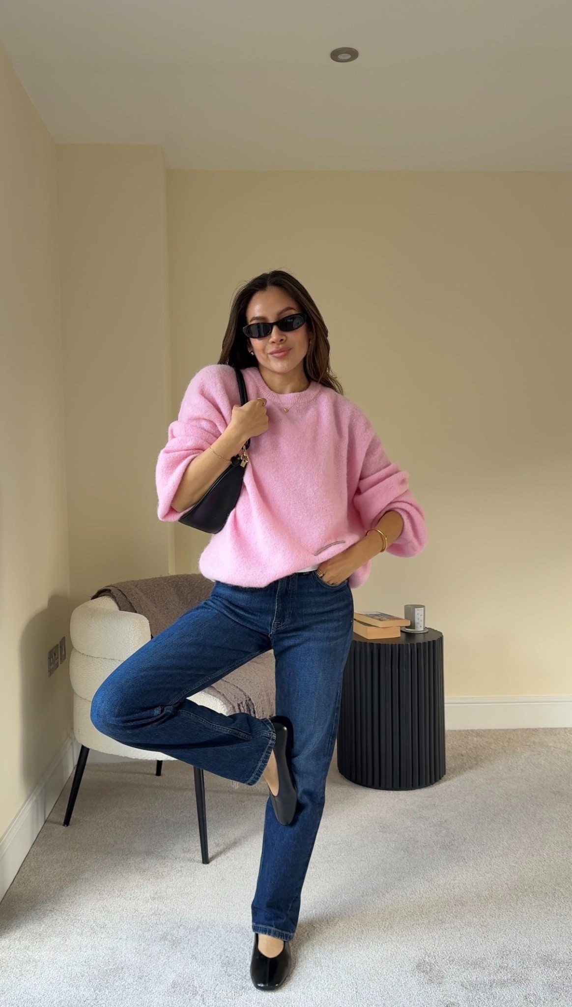 Spring outfit, pink jumper, simple spring outfit, casual chic 

#LTKuk #LTKgiftguide #LTKspring