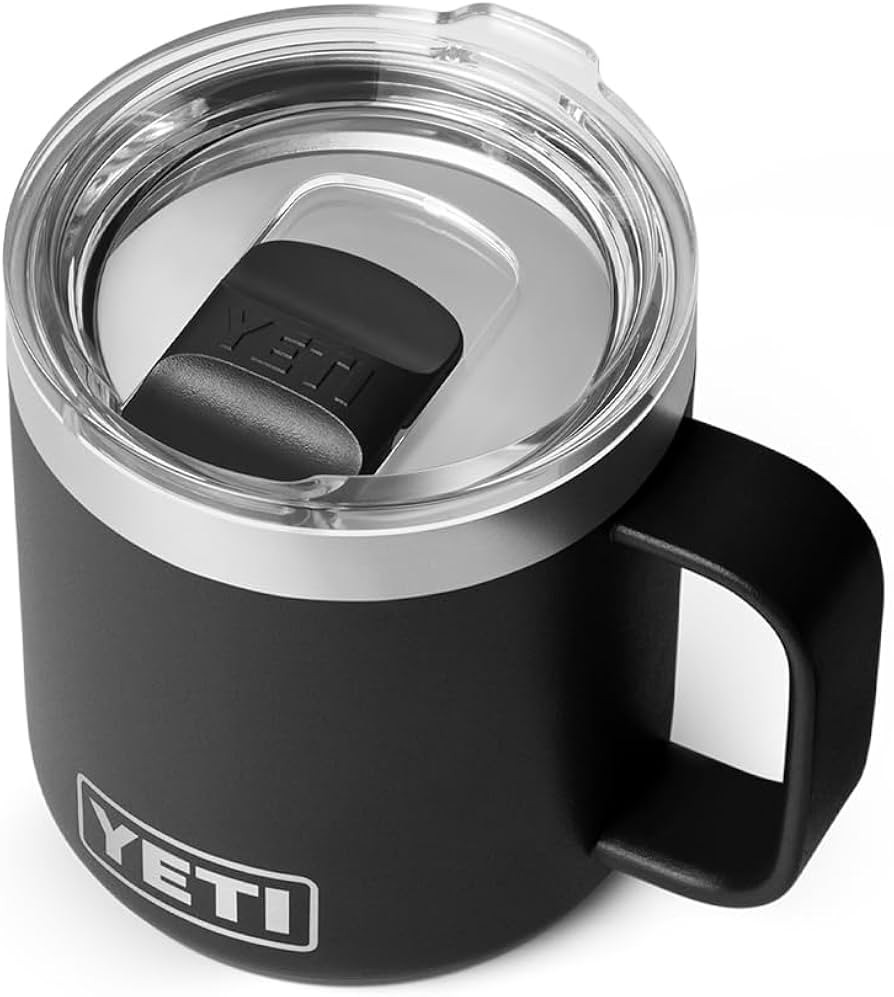 YETI Rambler 10 oz Ceramic Lined Stackable Mug, Vacuum Insulated, Stainless Steel with MagSlider ... | Amazon (US)