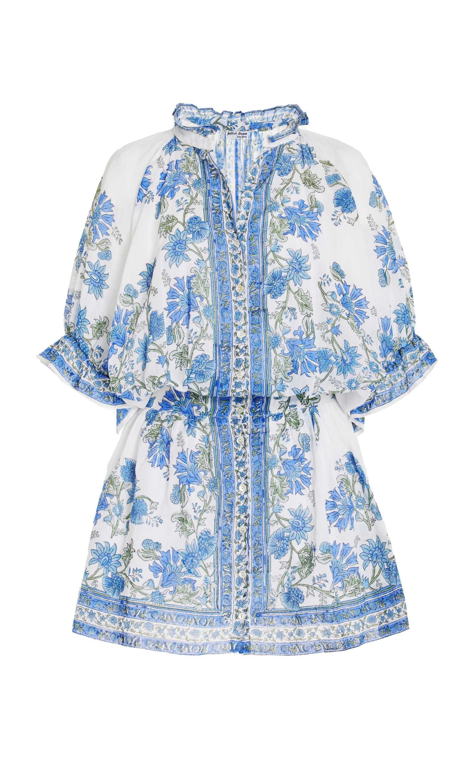 Floral Blouson Cotton Mini Dress | Moda Operandi (Global)