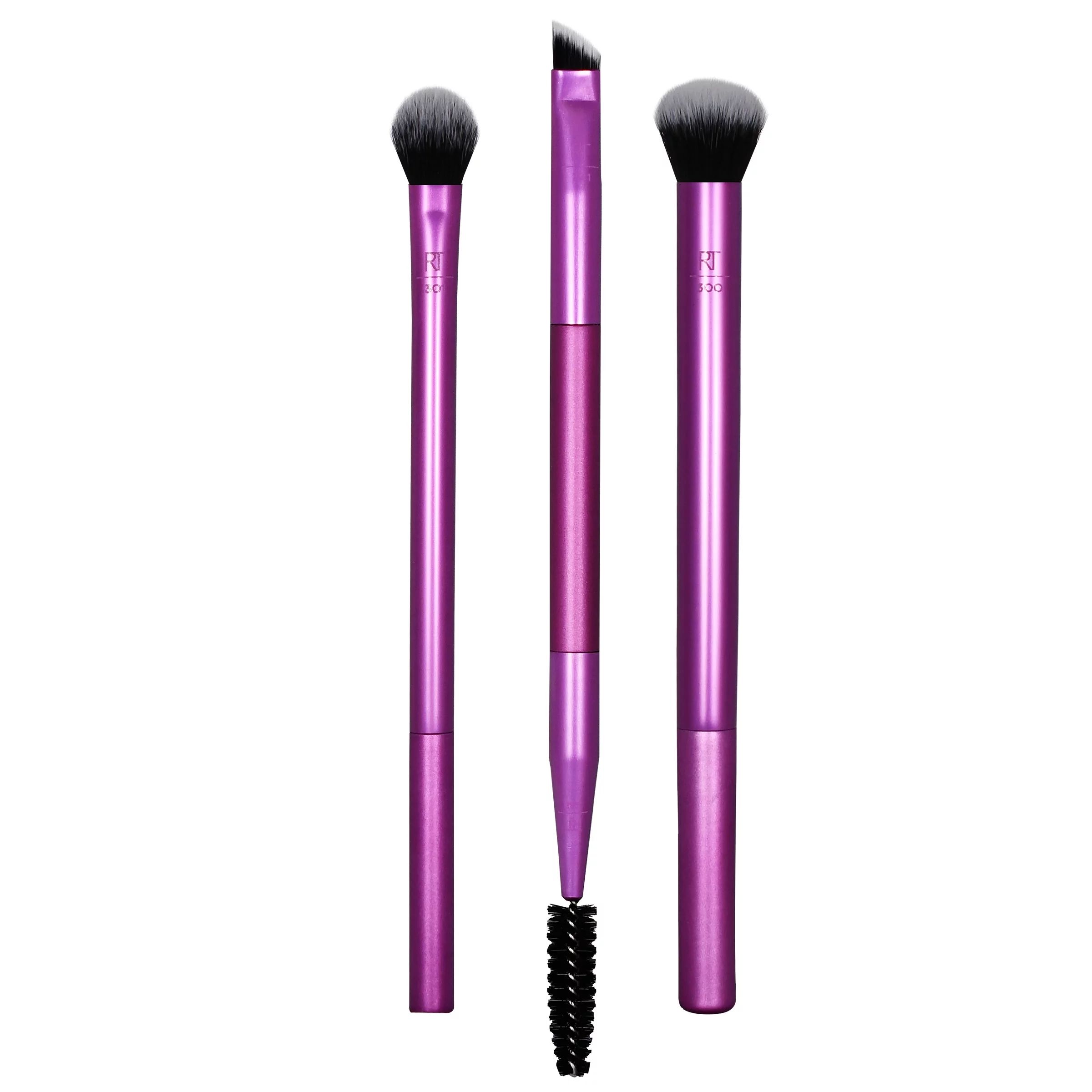 Real Techniques Eye Shade & Blend Makeup Brush Trio, For Layering Powder Shadows Evenly, Shaping ... | Walmart (US)