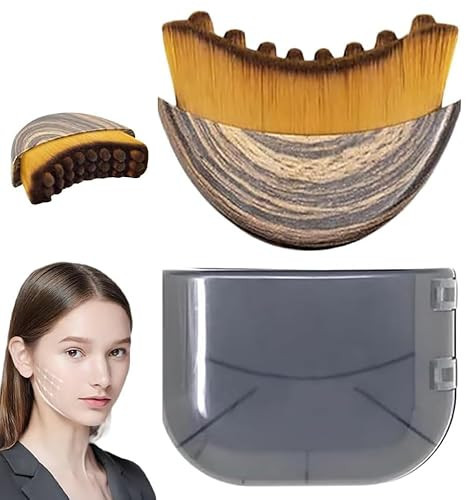 Lymphatic Contour Face Brush, Dry Brushing Face Brush, Lymphatic Drainage Massager for Face, Chin & Jawline Sculpting,Fits to The Skin to Relieve Fatigue (1PCS) | Amazon (US)