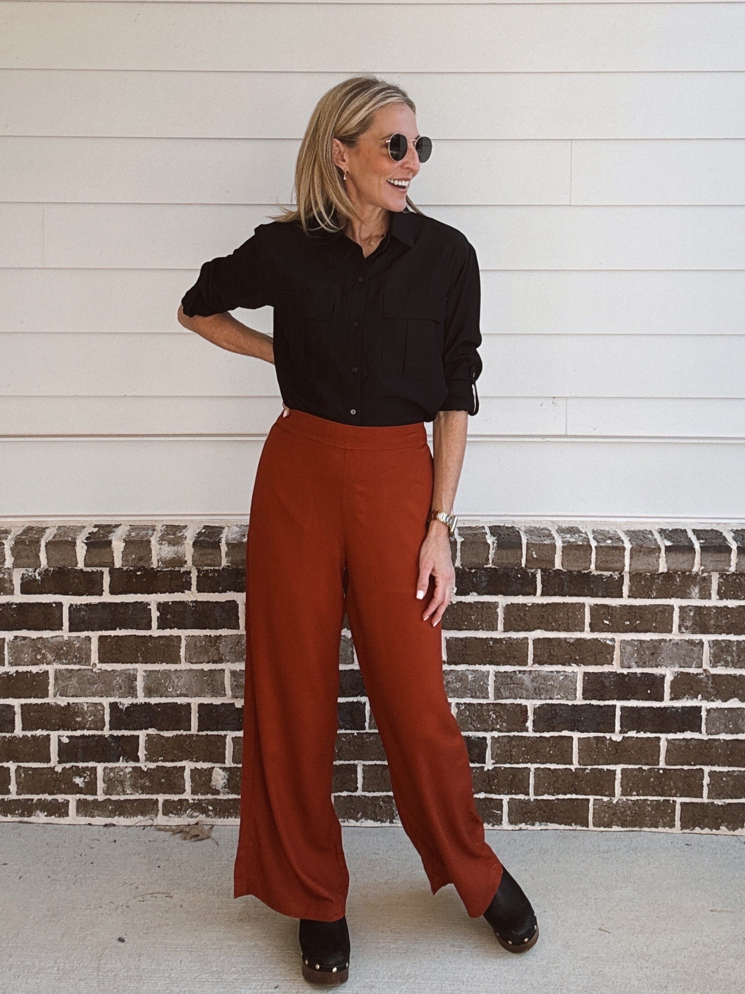 You will love that these playa pull on comfy pants can be dressed up with a classic button down shirt. This one is on sale today for $30. 

#LTKgrwm #LTKootd #LTKmomlife