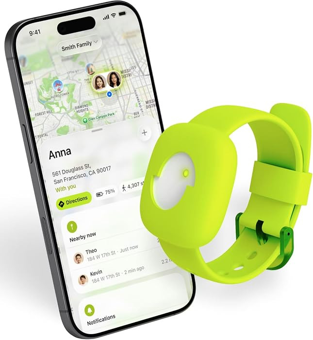 Safety Tracker for Kids, GPS Wi-Fi and Bluetooth Tracking, Works with iPhone and Android, Child L... | Amazon (US)