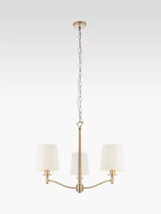 Bay Lighting Eleanor 3 Arm Ceiling Light, Antique Brass | John Lewis (UK)