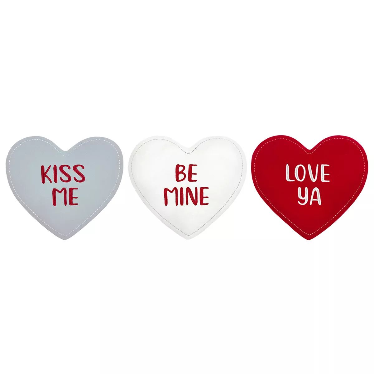 Celebrate Together Valentine's Day Shaped Heart 3 Pack Pillows | Kohl's