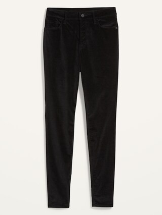 High-Waisted Rockstar Super Skinny Velvet Jeans | Old Navy (US)