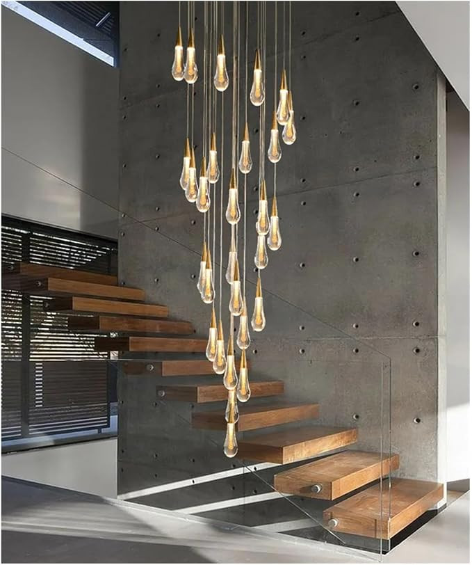 Modern Art LED Chandelier Lighting Living Room Villa Indoor Lighting Decor Crystal Ceiling Chande... | Amazon (US)
