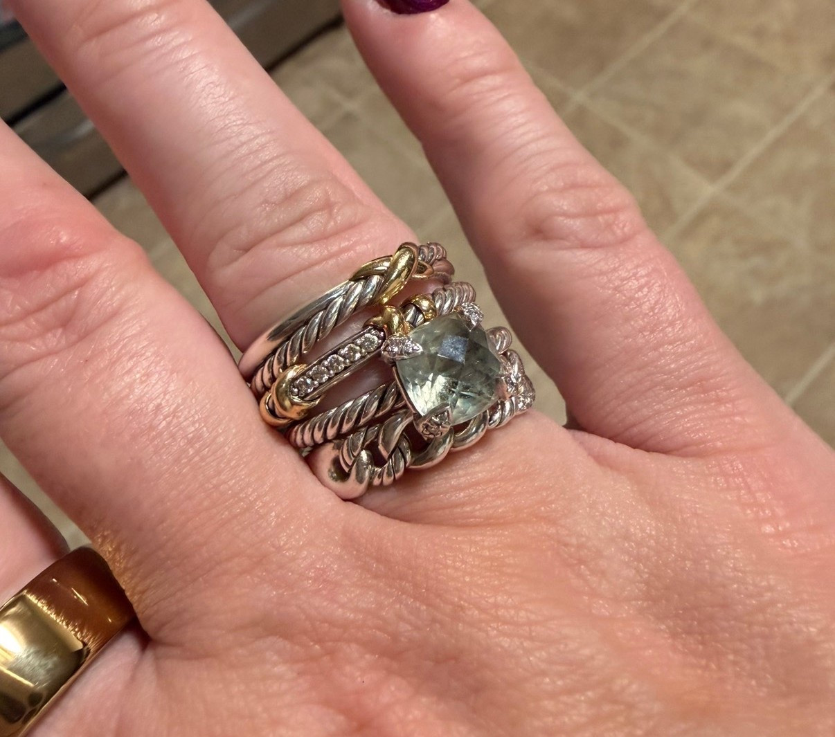 Favorite Rings - I don’t usually stack them all at once… but this is how I woke up 

#LTKOver40