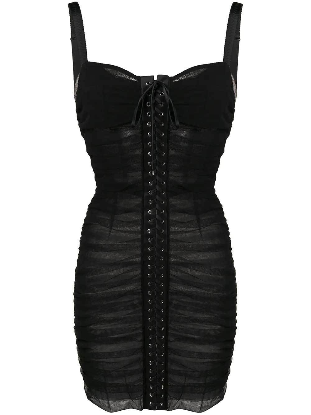 Vestido drapeado com amarração | Farfetch Global