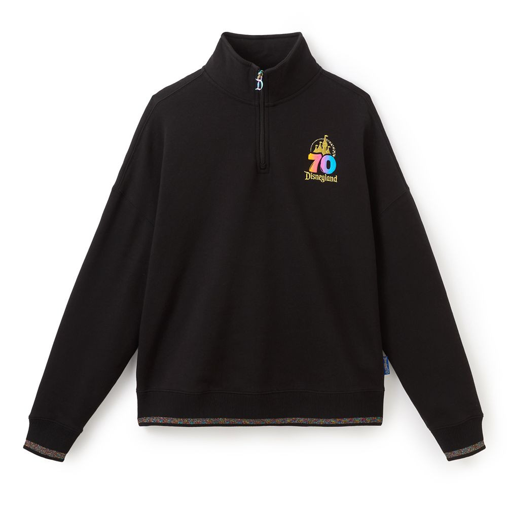 Disneyland 70th Anniversary 1/4 Zip Pullover Sweatshirt for Women | Disney Store | Disney Store