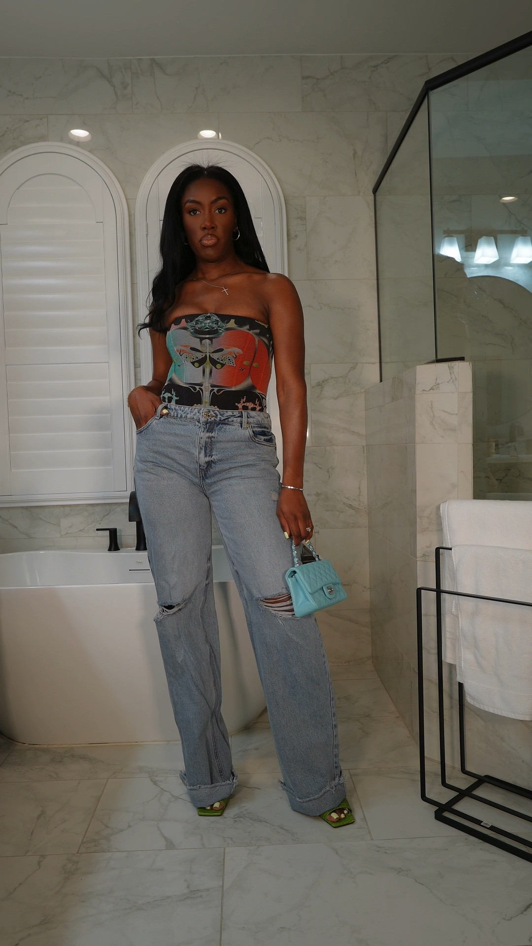 Found the perfect tall girl friendly jeans just in time for spring. #springoutfit #tallgirldenim 