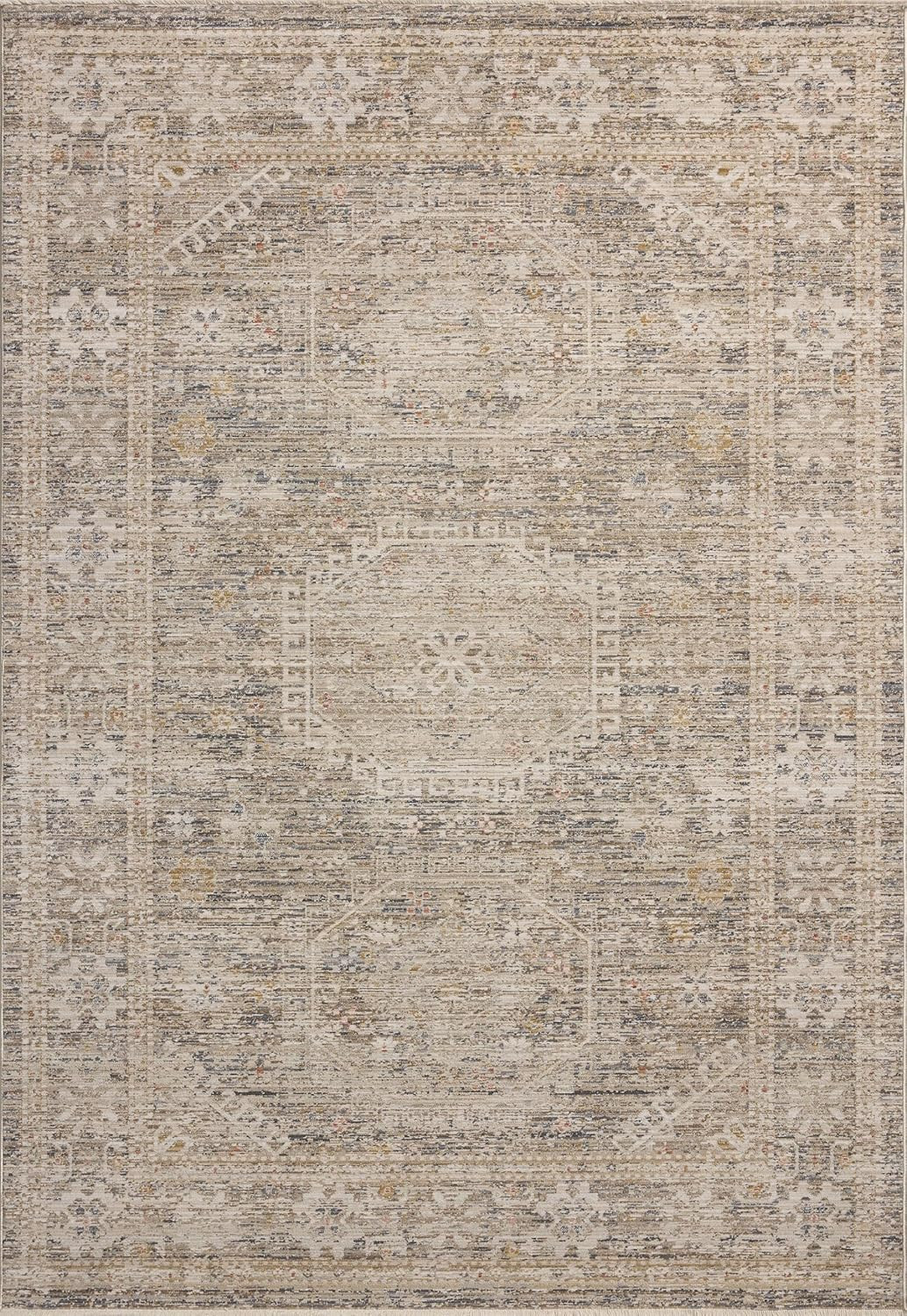 Loloi Chris Loves Julia Ida Collection IDA-01 Taupe/Multi 7'-10" x 10', .19" Pile Height, Area Ru... | Amazon (US)