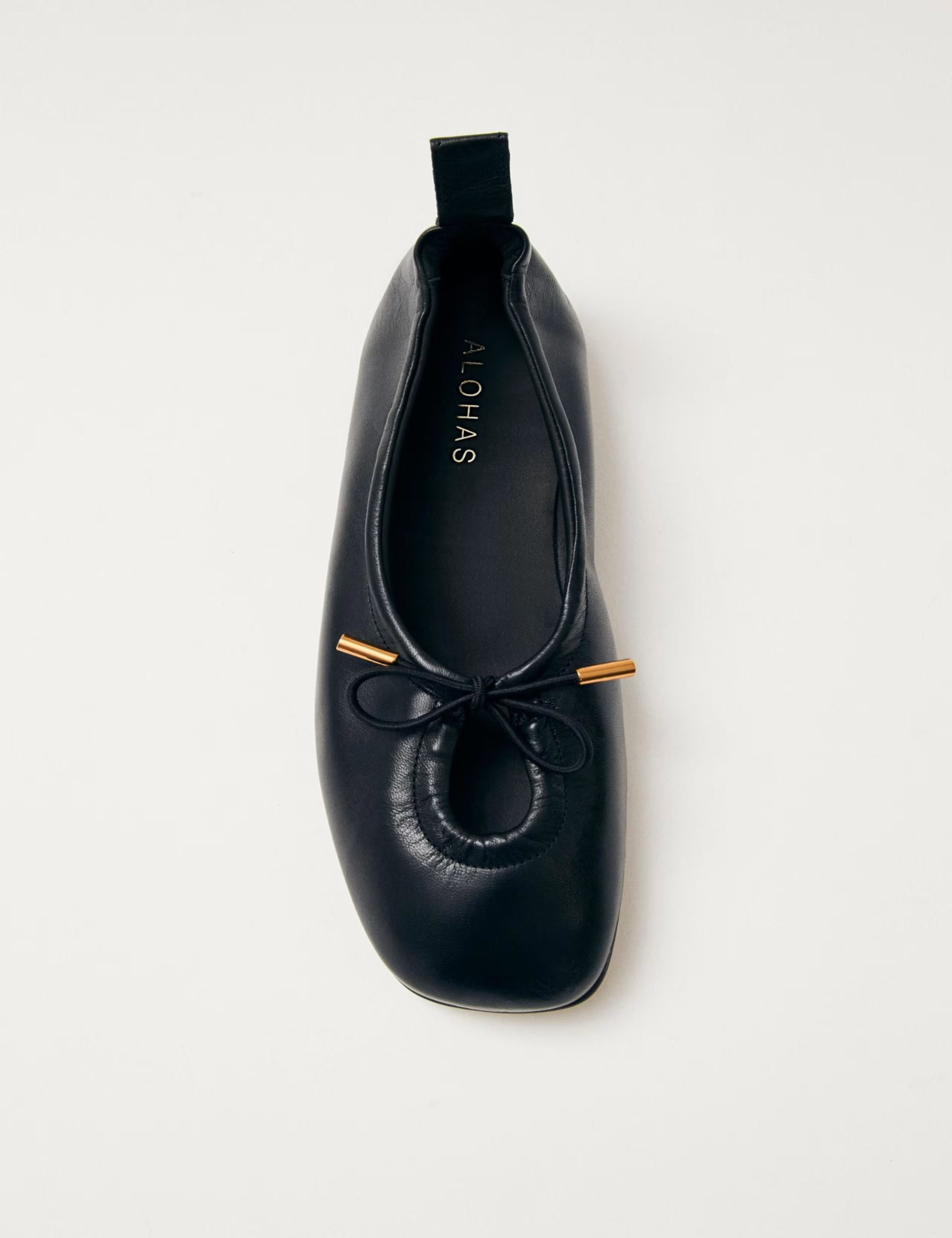 Rosalind Leather Tie Detail Ballet Pumps | Alohas | M&S | Marks & Spencer (UK)
