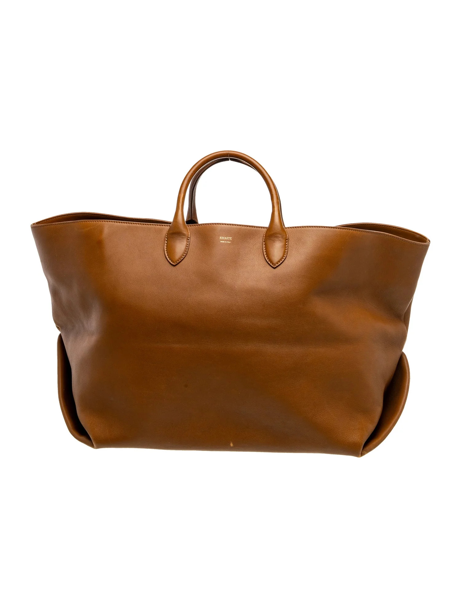 Khaite Leather Amelia Medium - Brown Totes, Handbags - KHAIT94876 | The RealReal | The RealReal