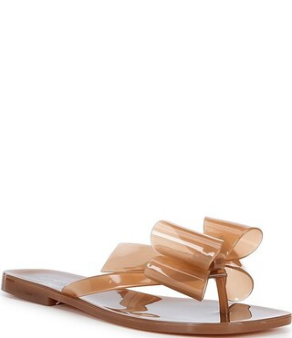 Jeffrey Campbell Sugary Clear Jelly Bow Thong Sandals | Dillard's | Dillard's