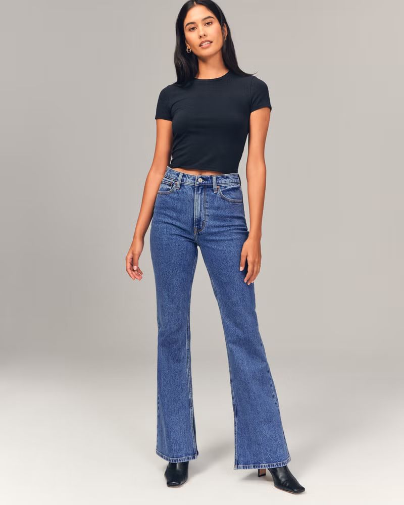 Women's High Rise Vintage Flare Jean | Women's New Arrivals | Abercrombie.com | Abercrombie & Fitch (US)