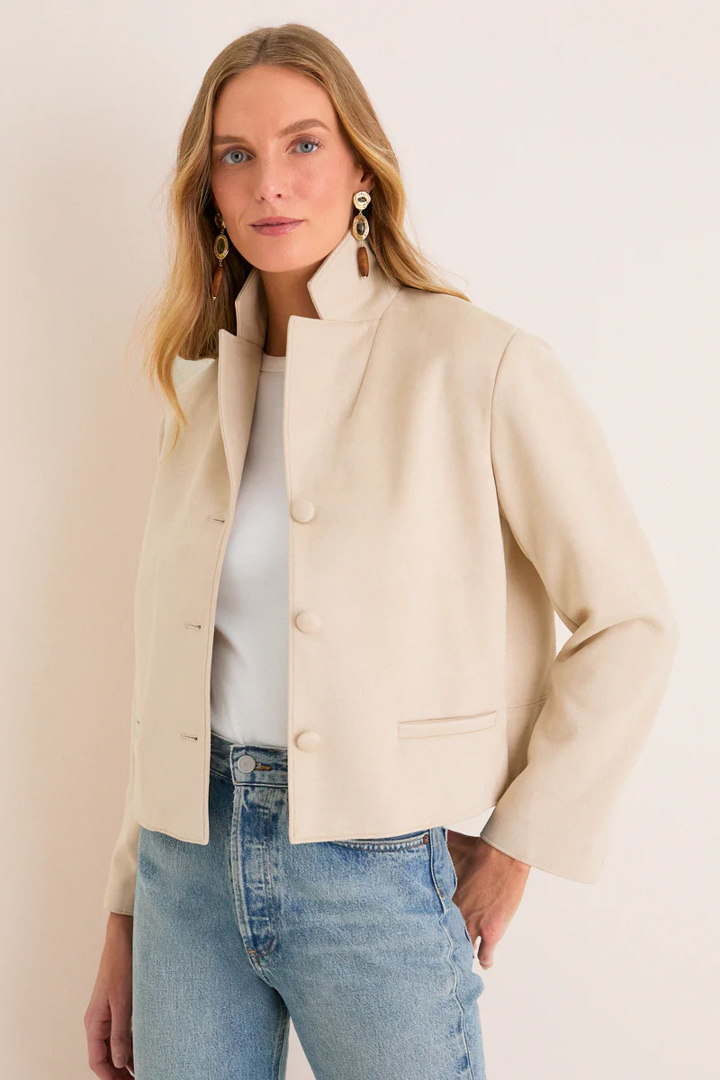 Sand Suede Zaria Jacket | Tuckernuck (US)