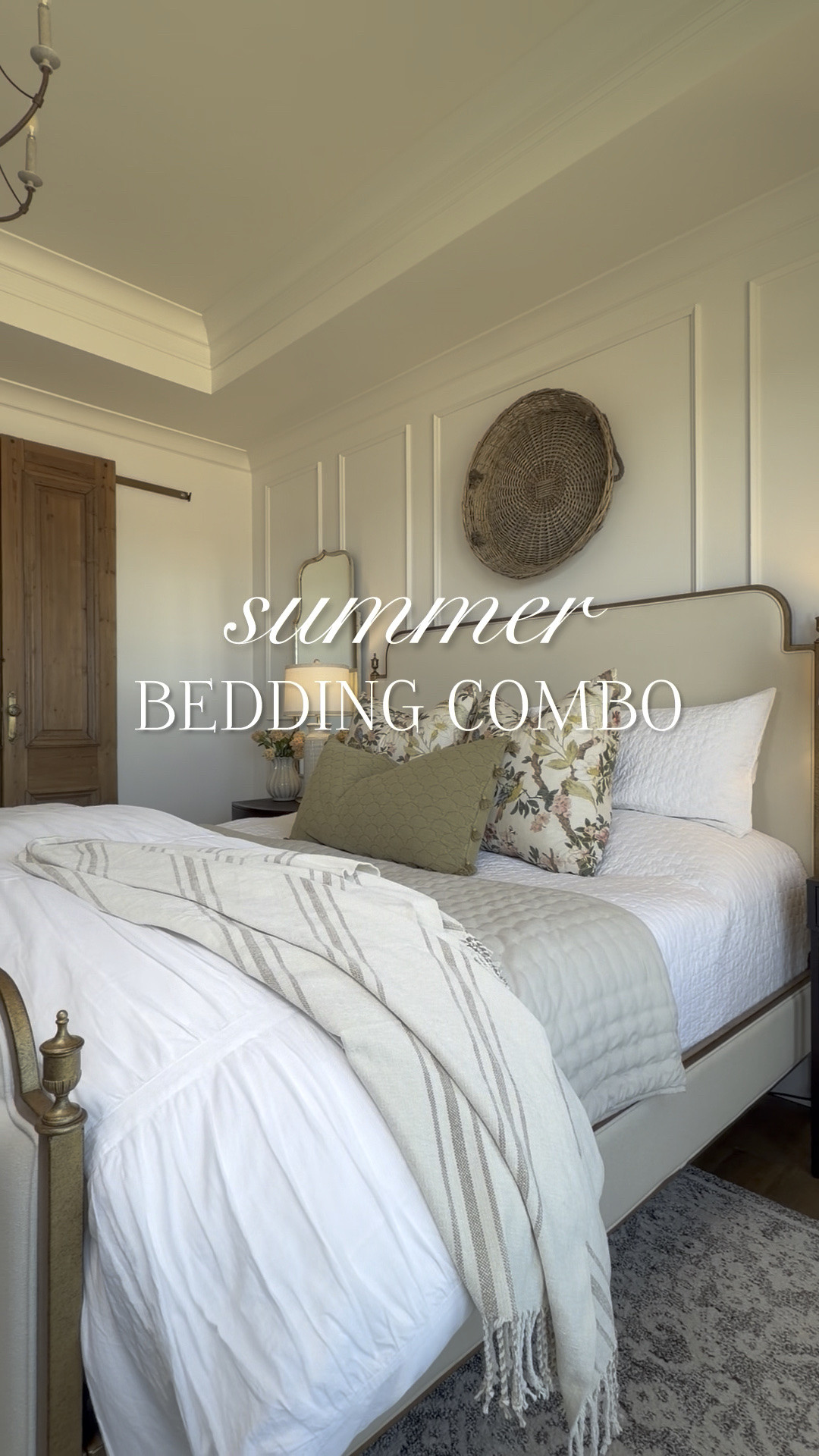 I found a pretty bedding combo for summer on Amazon. This white cotton coverlet and shams is so pretty! I love it paired with the wheat colored quilt for a neutral base. Add a ruched duvet and summery euro shams for a cozy, beautiful look on your bed.

#LTKSeasonal #LTKHome #LTKvlog
