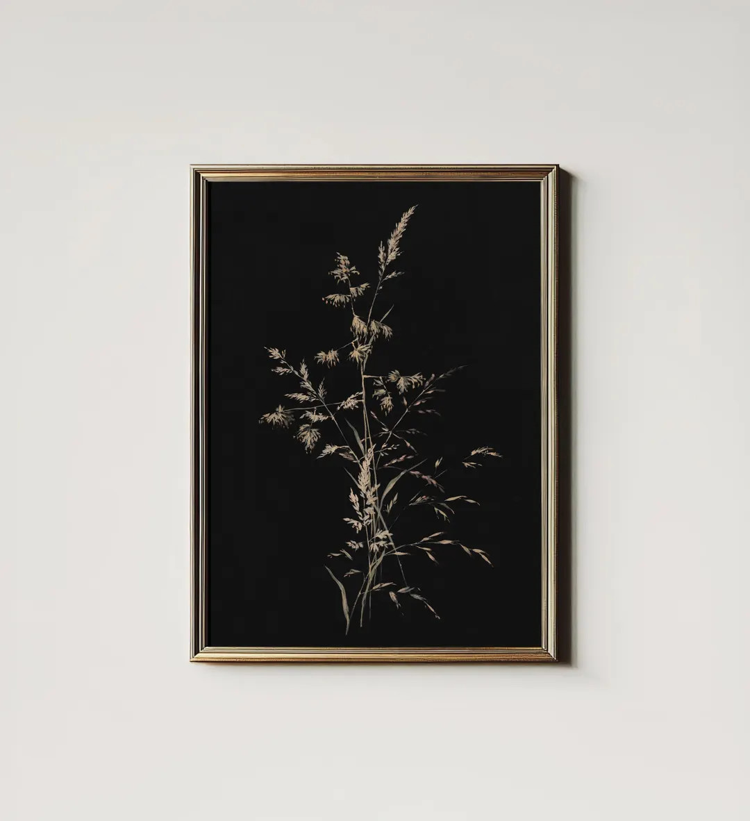 Dark Vintage Botanical Print | Moody Black Autumn Wall Decor | Fall PRINTABLE Digital Art North P... | Etsy (US)