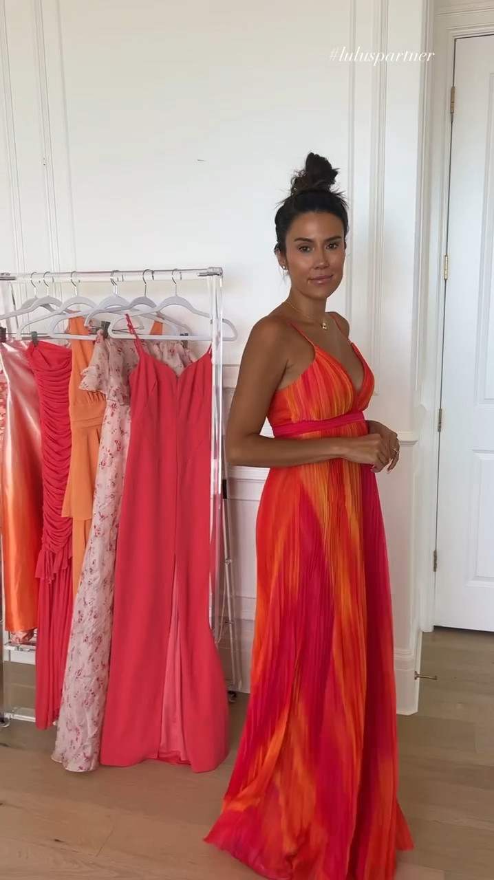 Wedding guest dresses under $150!  These colorful pink & orange dresses are perfect for summer weddings & events ✨ I’m wearing size small in each. 
New customers can use code: CHRISTINE20 for 20% off!
Formal dress, wedding guest, long dress, event dress, black tie event, floral dress, colorful dress, resort wear, vacation dress, lulus, Christine Andrew 

#LTKWedding #LTKVideo #LTKFindsUnder100