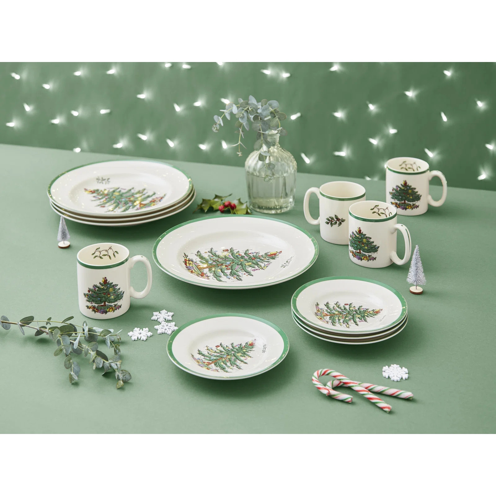 Spode Christmas Tree 12-Pc Set (4 Ea Din/Sal/Mug) | Wayfair North America