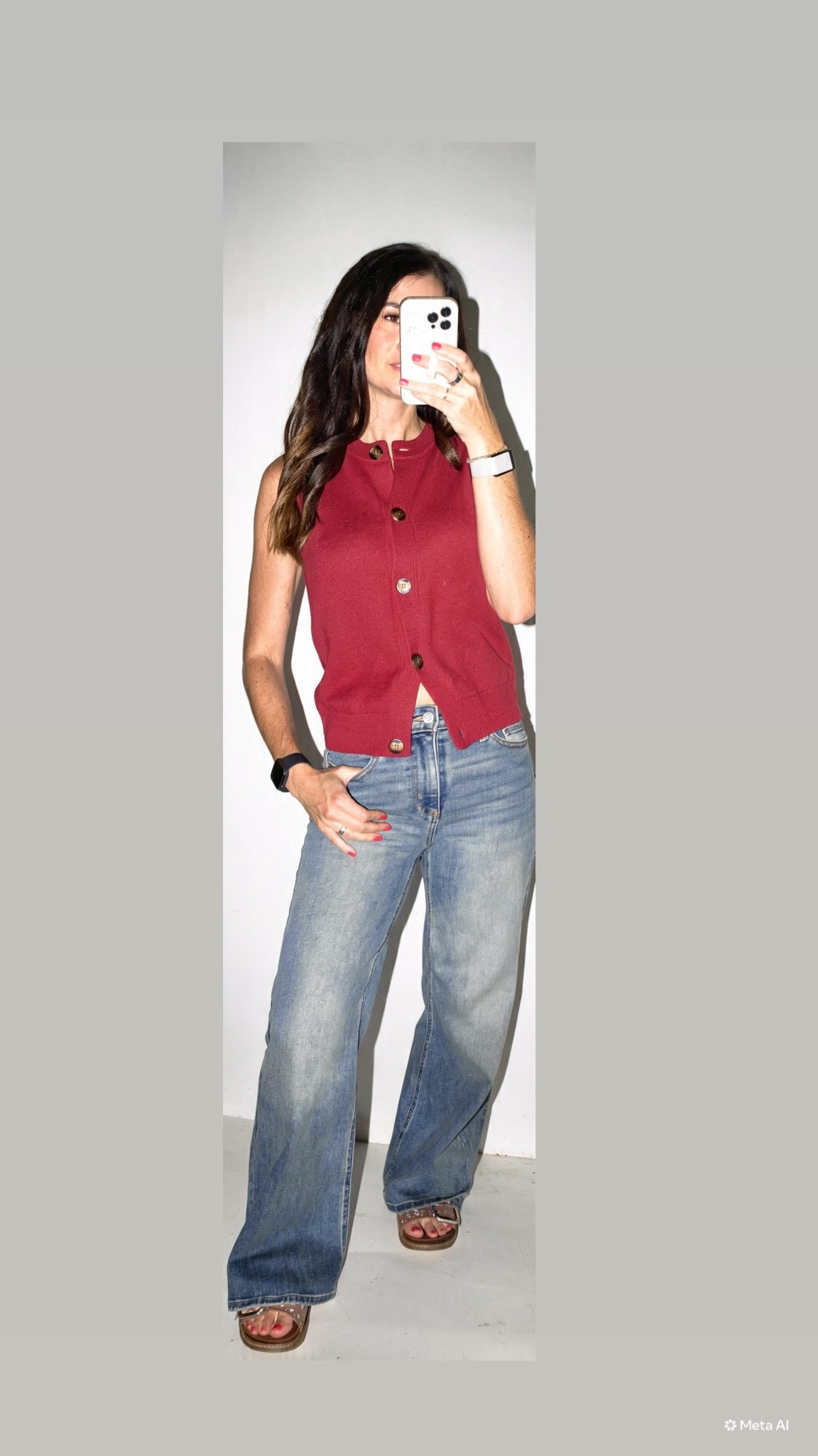 Family date night calls for comfortable jeans and a cute sweater vest. 🤍 I grabbed this top on a whim when it was on sale and it’s become one of my most worn summer tops! It’s so bright and fun and easy to wear. 

Jeans are true to size I am in a 0.

#LTKootd #LTKOver40 #LTKSaleAlert