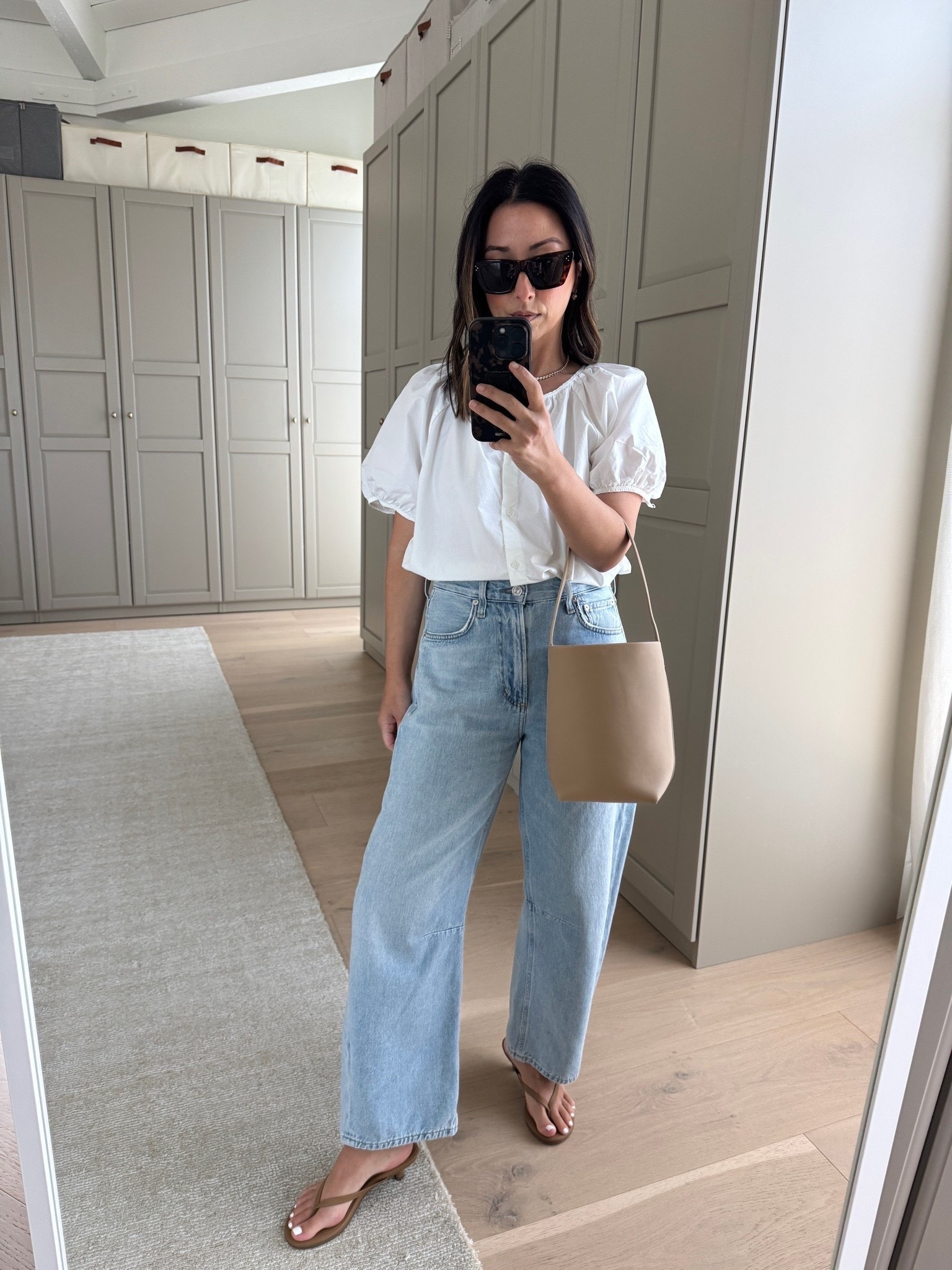 Daily outfit - the best petite jeans. So soft, comfy, yet elevated. 

J.crew top small
Citizens of humanity Miro jeans petite 25
Tkees sandals 5
The Row bag small
Celine sunglasses 
Dorsey James necklace 15”
Electric Picks earrings

summer outfits, summer style, petite style

#LTKmomlife #LTKootd #LTKPetite