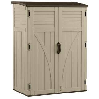 Suncast 2 ft. 8 in. x 4 ft. 5 in. x 6 ft. Large Vertical Storage Shed BMS5700 | The Home Depot