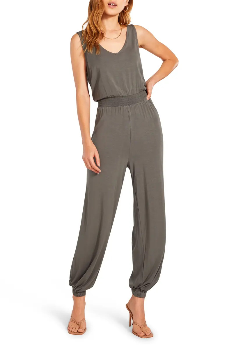 BB Dakota x Steve Madden Cypress Smock Waist Jogger Jumpsuit | Nordstrom | Nordstrom