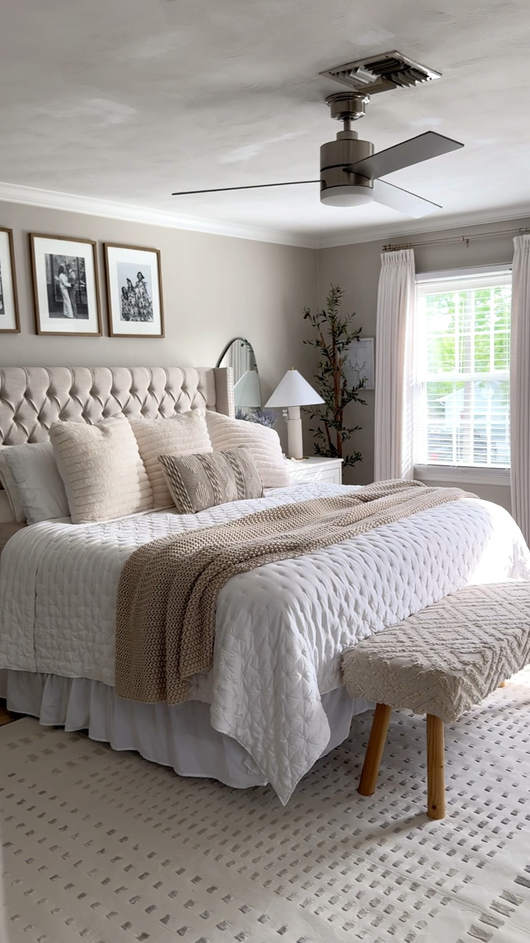 Primary bedroom details! Rug on sale code Fireworks 

#LTKSummerSales #LTKHome #LTKSaleAlert