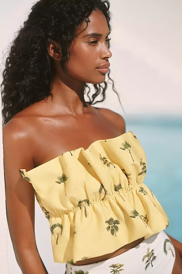 Celandine Mari Ruffle Bandeau Bikini Top | Anthropologie (US)